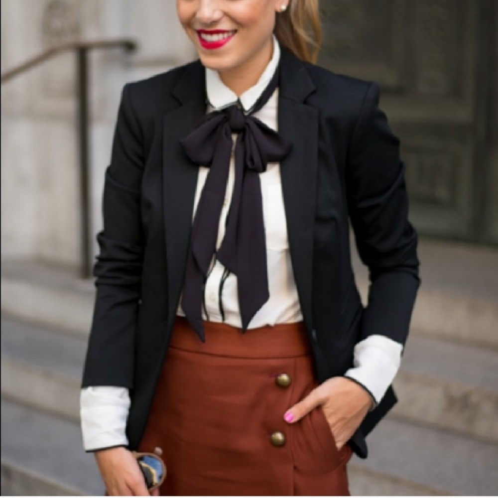 Express Studio Stretch One-Button Blazer - image 8